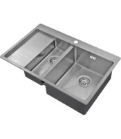 Кухонная мойка Zorg Inox R 5178-2 правая, 3 мм-0