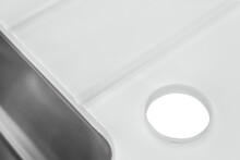 Кухонная мойка Zorg со стеклом GS 6250 white-3