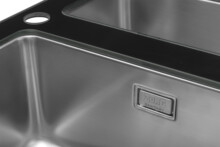 Кухонная мойка Zorg GS 6750-2 черная со стеклом-3