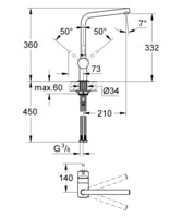 Смеситель для кухни Grohe Minta 31375000-1