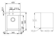 Мойка из искусственного камня Franke MRG 610-42 белый 114.0060.677-1
