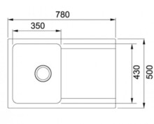 Мойка из искусственного камня Franke OID 611-78 оникс 114.0443.359-1