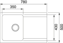 Мойка из искусственного камня Franke OID 611-78 полярный белый 114.0443.360-1