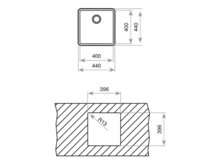 Кухонная мойка Teka BE LINEA RS15 40.40 115000007-2