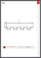 Модульный распределительный коллектор Itap 1/2"х3, выходы НР, коническое седло НР 455010003-2