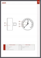 Манометр Itap осевое подключение 0-6 bar ДУ8 483R 483B014R-2