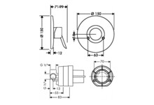 Смеситель для душа Hansgrohe Focus S 31764000-1