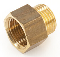 Шестиугольный удлинитель General Fittings латунь 1/2"*15мм 2600F5H041500H-0
