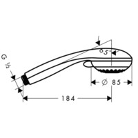 Душевая лейка Hansgrohe Crometta 85 Variojet 28562000-1