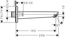 Излив Hansgrohe Logis 71410000-1