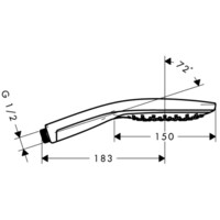 Душевая лейка Hansgrohe Raindance Select S 150 Air 28587000-3