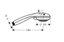 Душевая лейка Hansgrohe Crometta 85 Multi 28563000-2