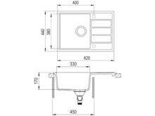 Мойка из искусственного камня Teka COMFOR 45 S-TQ оникс 115350000-3