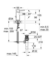 Смеситель для биде Grohe BauClassic 32864000-1
