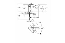 Смеситель для кухни Grohe Eurosmart суперсталь 33281DC2-1
