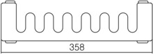 Крючок Terma SIMPLE 500 розовый WRWSIM004FRC-2